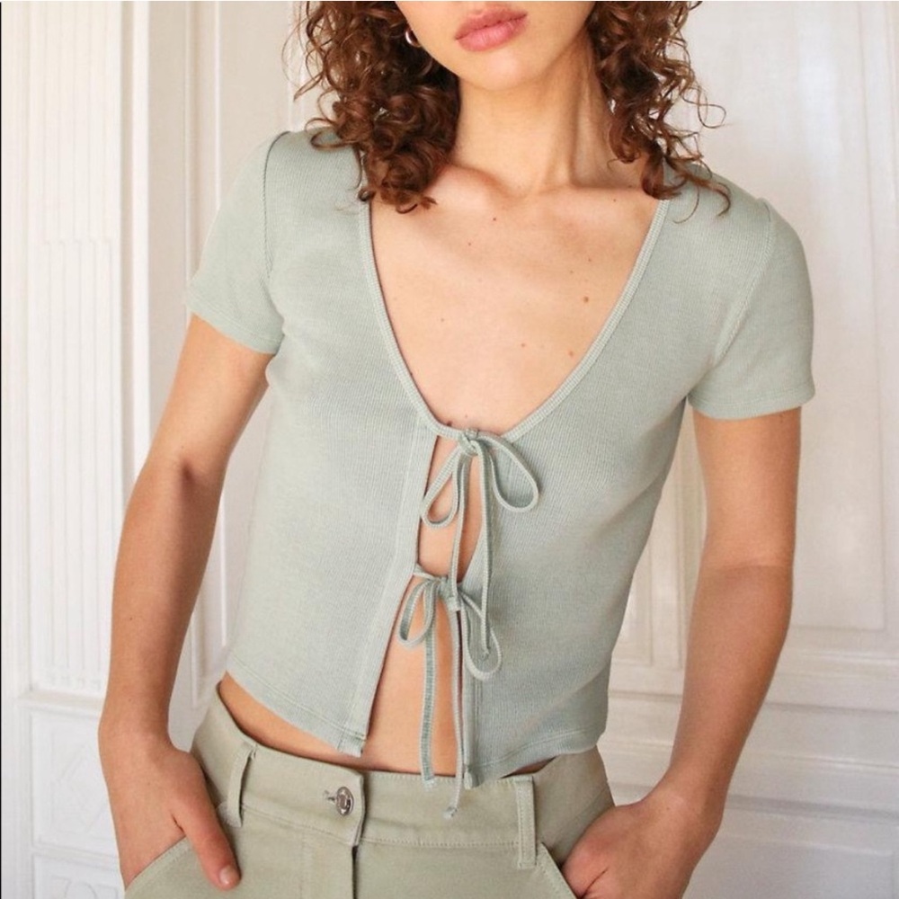 Wilfred only tie front tshirt